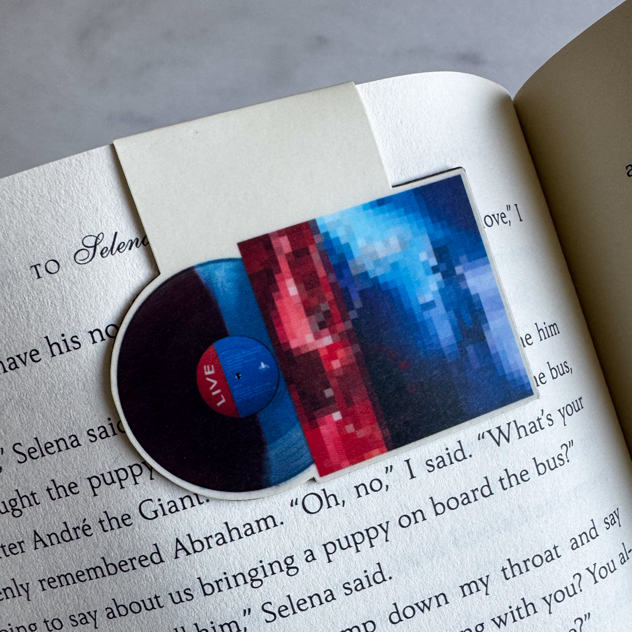 Selena LIVE! Vinyl Magnetic Bookmark