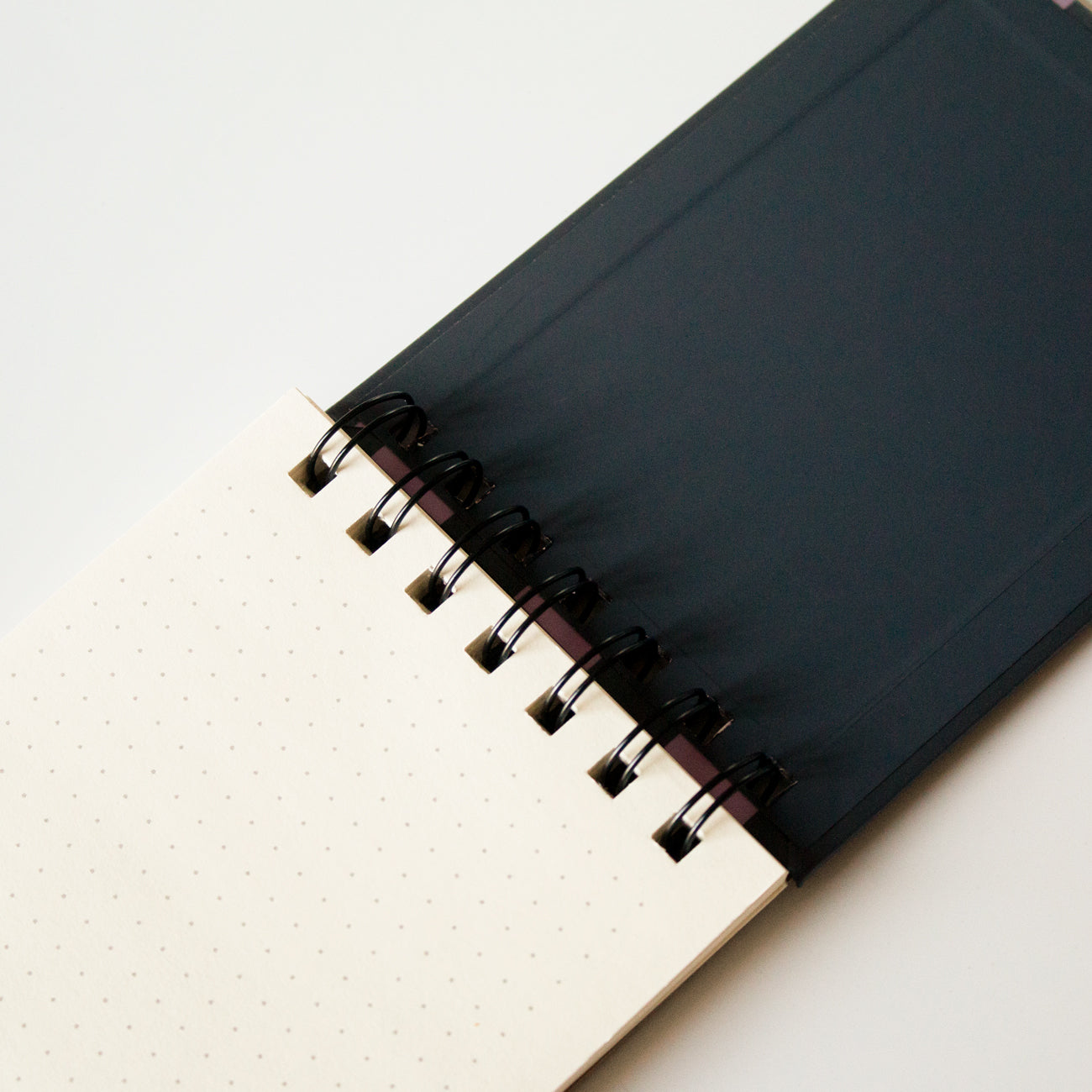 Purple Striped Wired Notepad