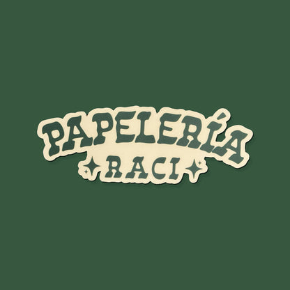 Papelería Raci Logo Sticker