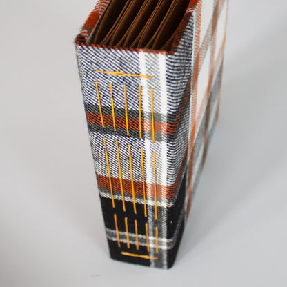 Brown Plaid Photo Album