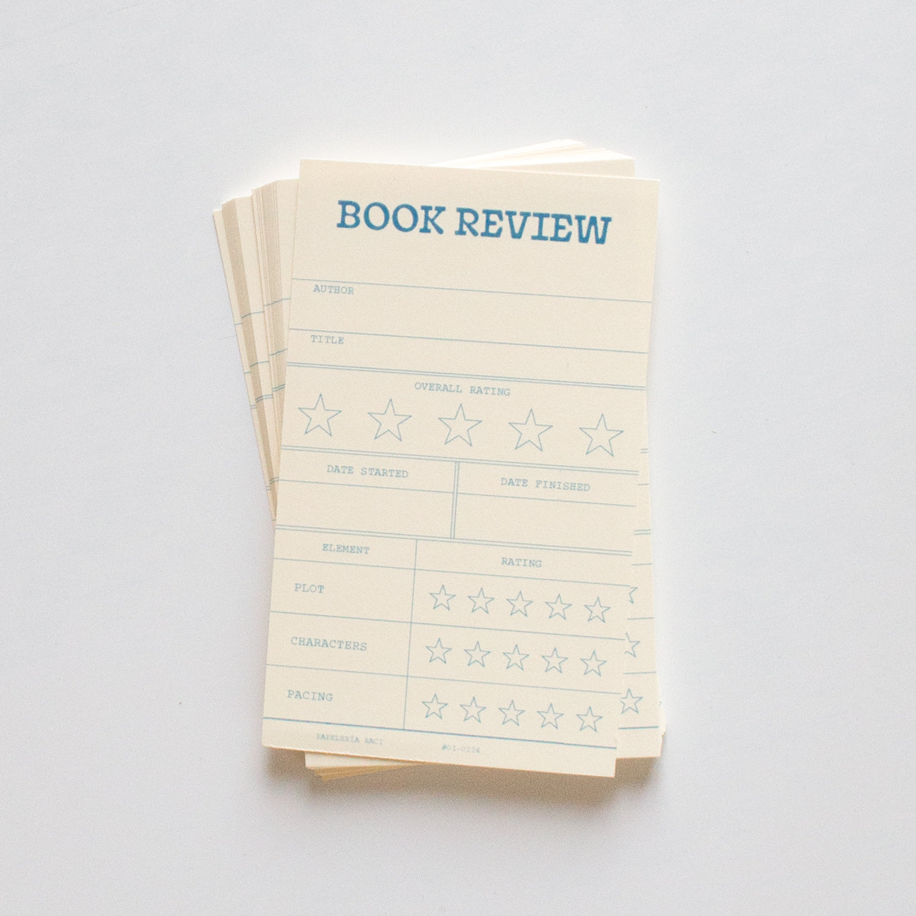 Book Review Library Cards