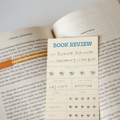 Book Review Library Cards