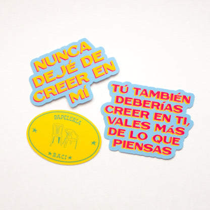 "Creer en Ti" Vinyl Sticker Pack