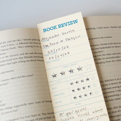 Book Review Notepad Bookmarks