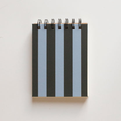 Blue Striped Wired Notepad