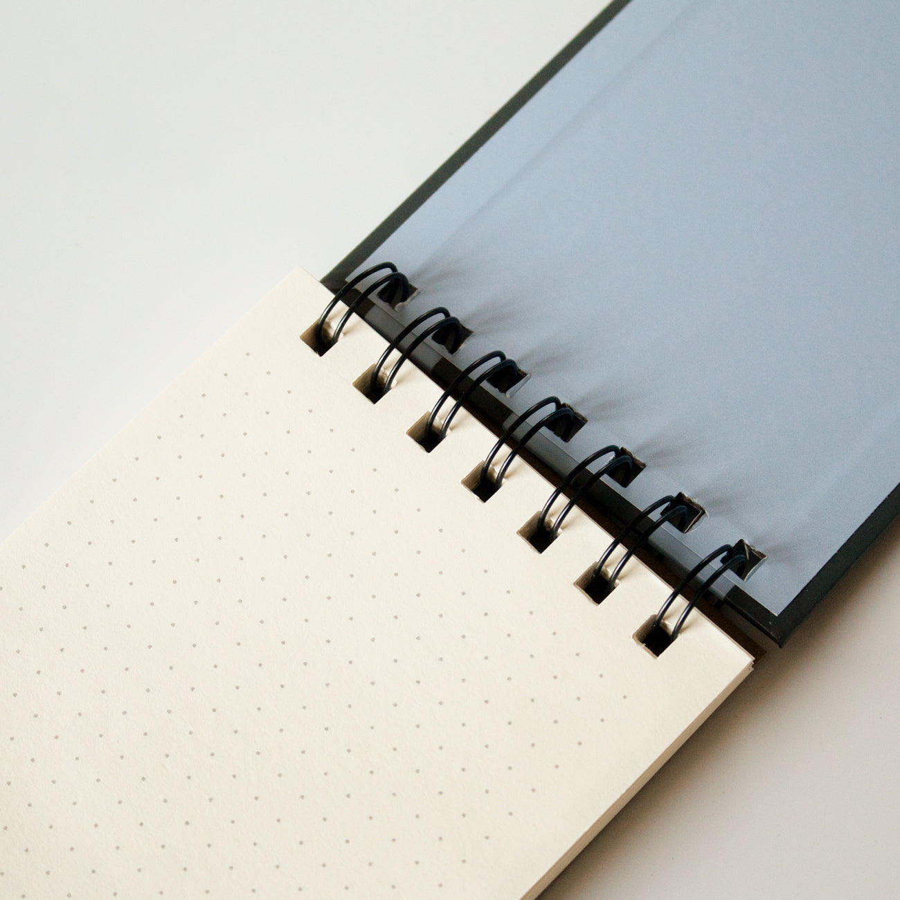 Blue Striped Wired Notepad