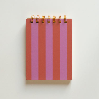 Sherbet Striped Wired Notepad