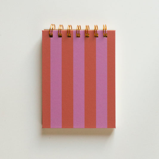 Sherbet Striped Wired Notepad