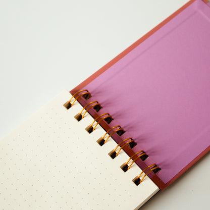 Sherbet Striped Wired Notepad
