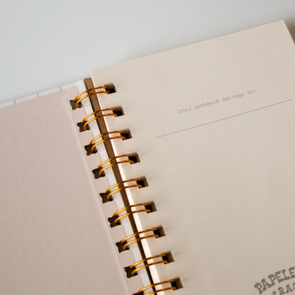 Linen Wired Notebook